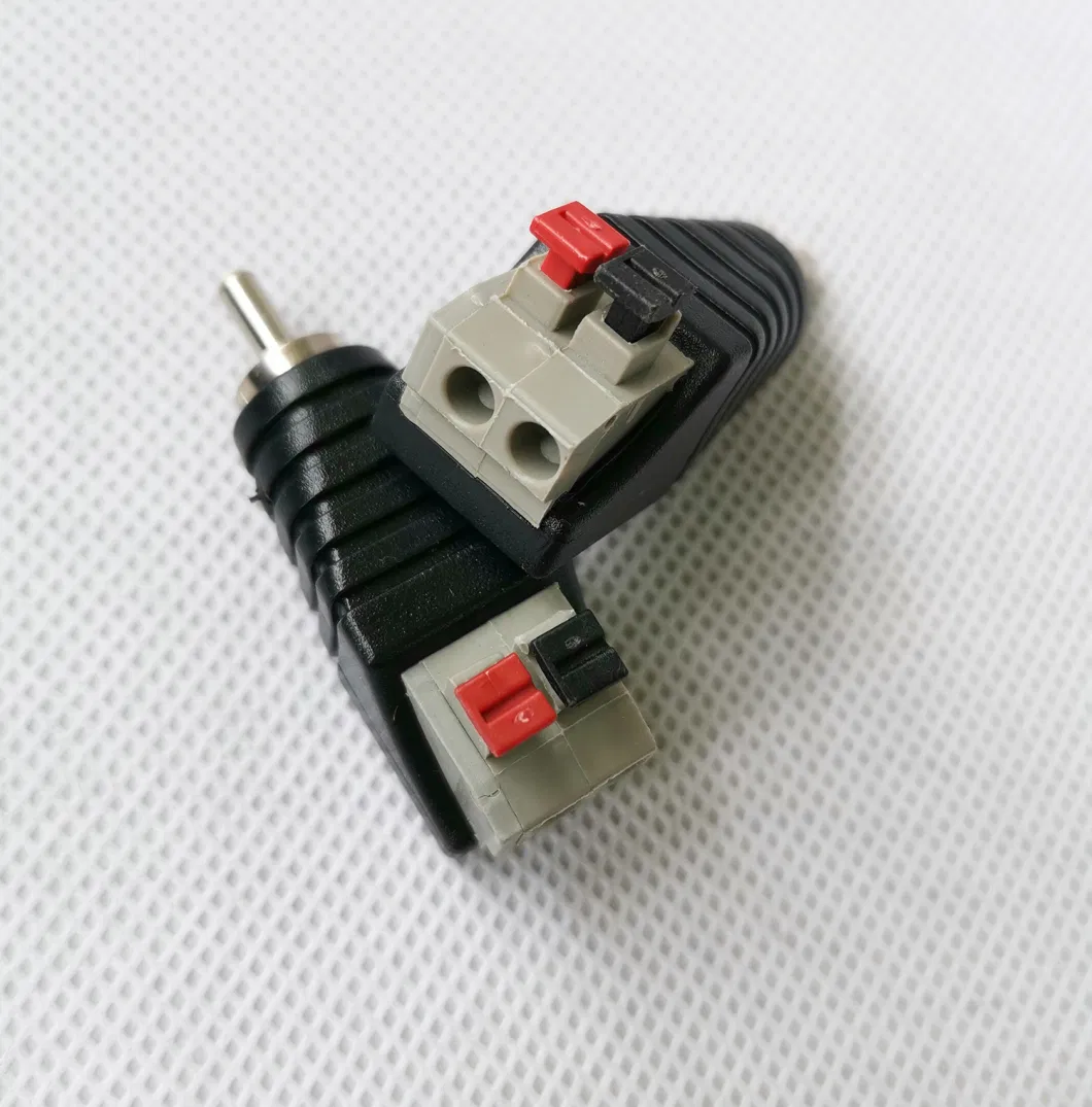 Insert Type RCA Male Connector for CCTV Camera