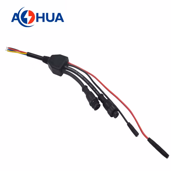 Aohua 1 Input to N Outputs IP65 Cable Splitter PVC Y Type Connector 2 3 4 Pin