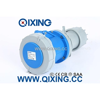 Cee/IEC 125A 230V 3p Blue Industrial Femal Connector (QX