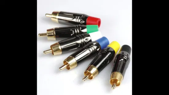 RCA Female Connector Audio Male Connector Metal Shell (R