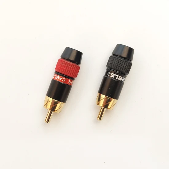 RCA Connector RCA Male Plug High Quality Speaker Plug Adapter (R